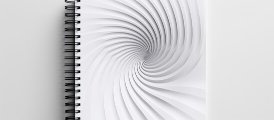 Fototapete - Realistic spiral notebook with blank copy space image
