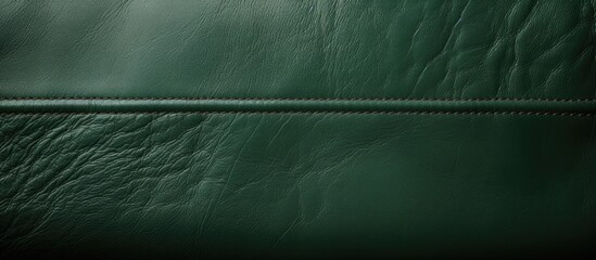 Aufkleber - A green leather item constructed neatly. Creative banner. Copyspace image