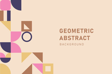 Wall Mural - Abstract background with geometric shape texture poster