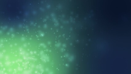 Wall Mural - Abstract seamless looping blue and green particles background