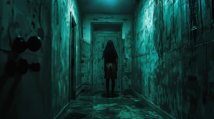 AI-enhanced horror escape room, virtual puzzles and scares, interactive experience