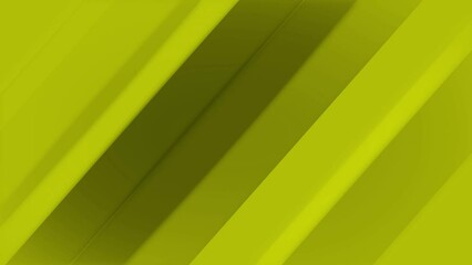 Wall Mural - Glowing abstract geometric background with glossy stripes. Abstract animation of yellow geometric background.