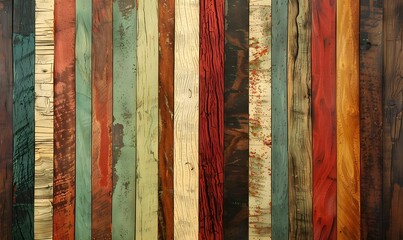 Wall Mural - colour wood pinspired , Generative AI