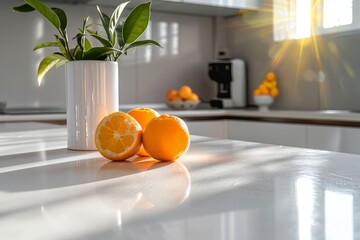 Minimalist Kitchen Subway Tile Splashback - Stylish Inspirations for Your Subway Tile Kitchen Design. Beautiful simple AI generated image in 4K, unique.