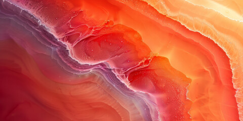 Wall Mural - pink , orange and red swirling water texture background, liquid texture