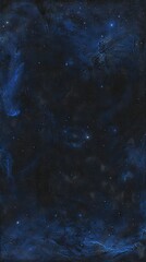 Wall Mural - enchanting deep blue cosmic space with twinkling stars