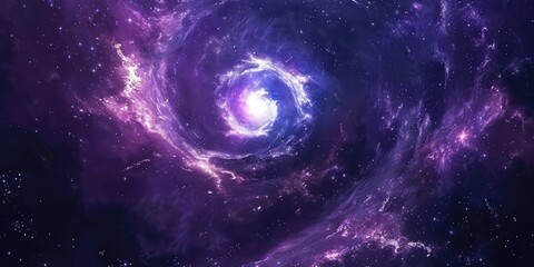 Abstract Beautiful spiral galaxy with stars dust and nebular on a night sky background. Beautiful Space and Galaxy Background