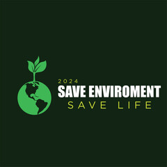 concept with earth and tree ,world environment day 2024, 5 June 2024   