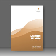 Wall Mural - Book cover modern design. Annual report. Brochure template, catalog. Simple Flyer promotion. magazine. Vector illustration	