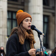 © Damian - young activist speaking at a climate change rally