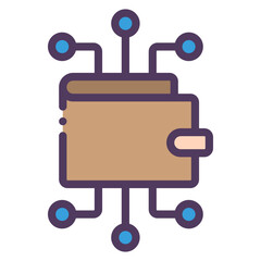 Poster - digital wallet icon