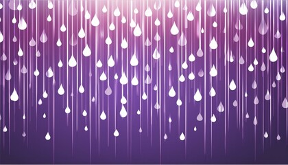 Wall Mural - Purple rains drop background with bokeh effect. Wallpaper for holidays.