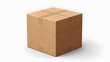 © Studicon - Cardboard box isolated on white background. Generative AI.
