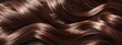 © Anastasija - Hair care. Shampoo, moisture, keratin treatment ad banner of vector 3d healthy strong brown strand or lock with close up diagram of hair shaft structure with cuticle and magic glow shiny swirls