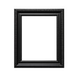 © S A H I N  - Black landscape picture frame for use as a border or home décor, cut out and isolated on white and transparent background