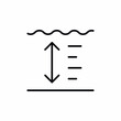 © Nijat - water depth level measure icon