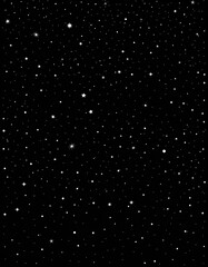 Wall Mural - A view from deep space, showing countless distant stars scattered across the darkness