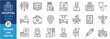 © Parbat - A set of line icons related to hospital. Hospital, ambulance, blood donation, stethoscope, doctor, medicine and so on. Vector outline icons set.