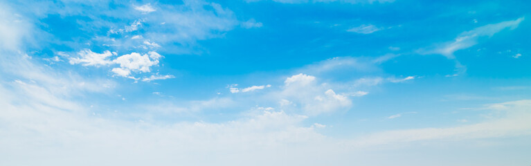 Wall Mural - blue sky with white clouds in springtime