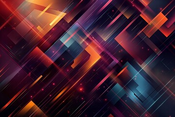 Wall Mural - abstract futuristic tech background by generative ai
