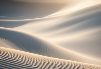 Wall Mural - AI generated illustration of sand dune with white stripes in foreground