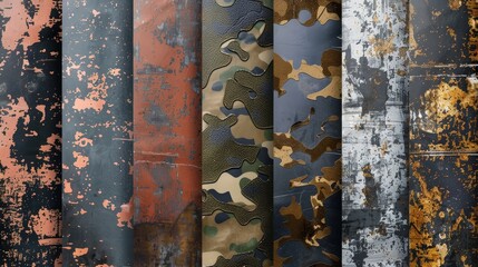 Wall Mural - Adapting with Camo Military Patterns