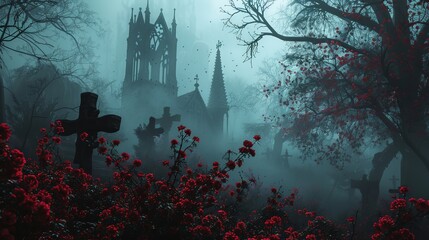 Immersed in the Allure of Dark Gothic Vibes