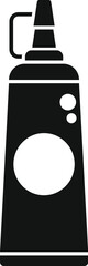 Sticker - Simple black and white icon of a spray can, ideal for various design needs