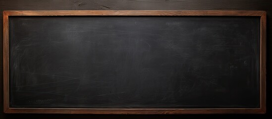 Poster - Black blank chalkboard for background. copy space available