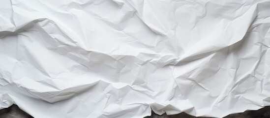 Poster - Paper texture Crumpled White Top view. copy space available