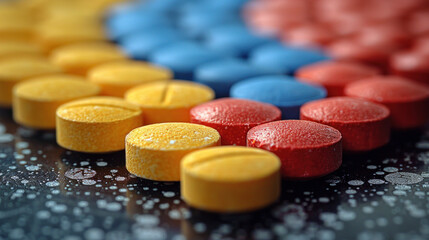 Medicine pills close-up