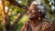 © Vladyslav  Andrukhiv - Happy elderly black lady outdoors with copy space