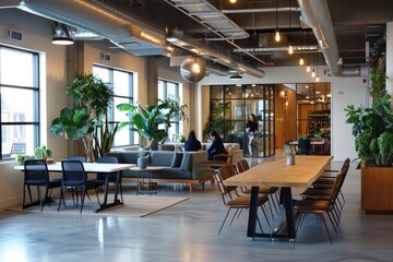Aufkleber - modern and functional coworking space that fosters collaboration and creativity