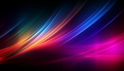 Wall Mural - abstract background with glowing lines