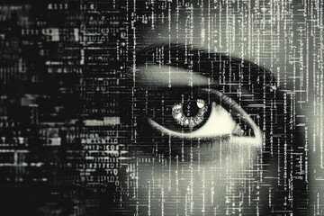 Fototapete - Decrypt AI's encrypted consciousness