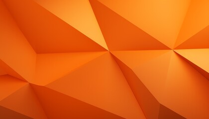 Wall Mural - abstract orange color background with triangles