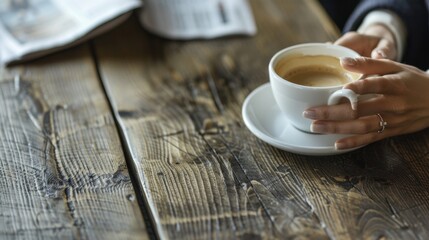 Wall Mural - A Cozy Coffee Morning