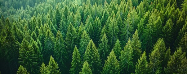 beautiful pine trees in the forest mountain. photo shot by drone aerial view.