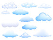 © Giorgi - set of cartoon style clouds in png