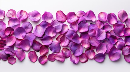 Poster -   Close-up of purple petals against white background