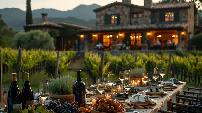 Event In A Luxurious Vineyard