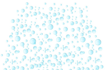 Wall Mural - soda bubbles, air fizz. water oxygen isolated on transparent background