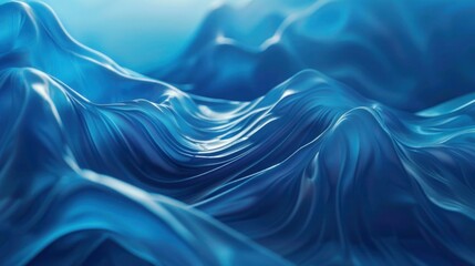 Wall Mural - Blue wave Background, abstract digital tech banner background. copy space