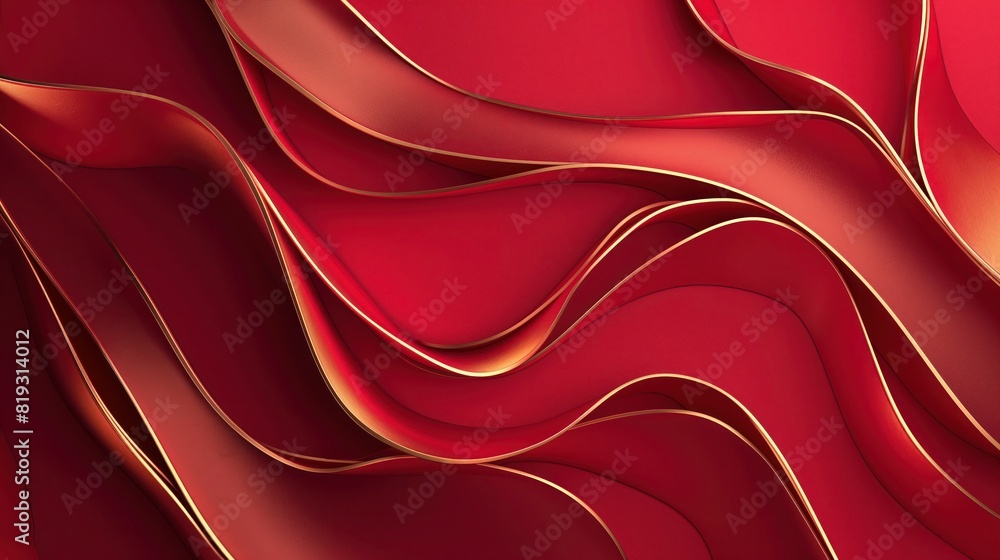 Luxury background design. Abstract red vector background with golden ...