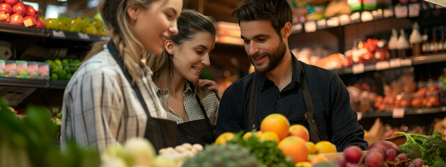 Poster - vegetables in the market, free market