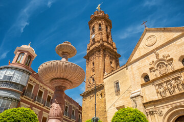 Wall Mural - Parroquia San Sebastian on the plaza de San Sebastian in Antequera, Spain