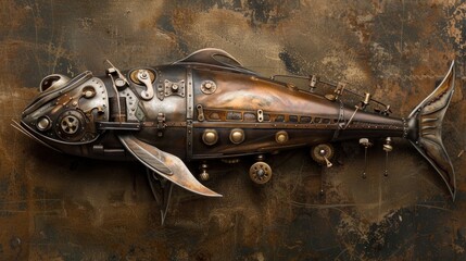 Poster - Steampunk Knifefish.