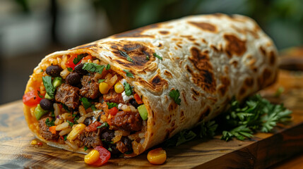 Savory AI-Generated Burrito Delights