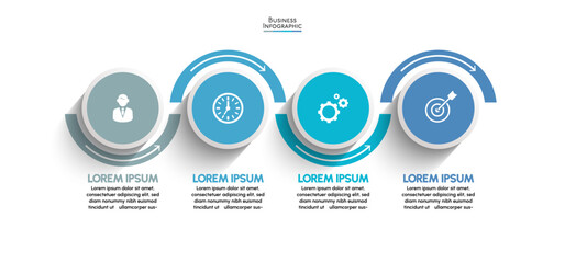 Business data visualization. timeline infographic icons designed for abstract background template milestone element modern diagram process technology digital marketing data presentation chart Vector