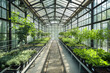 © NOPPHINAN - A springtime greenhouse filled with plants inside greenhouse